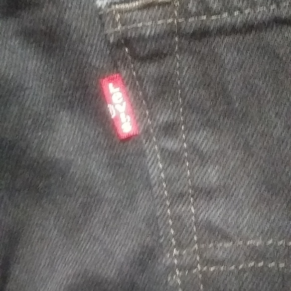 Levis 501 Button Fly Black Jeans W38 L32 - Picture 3 of 6